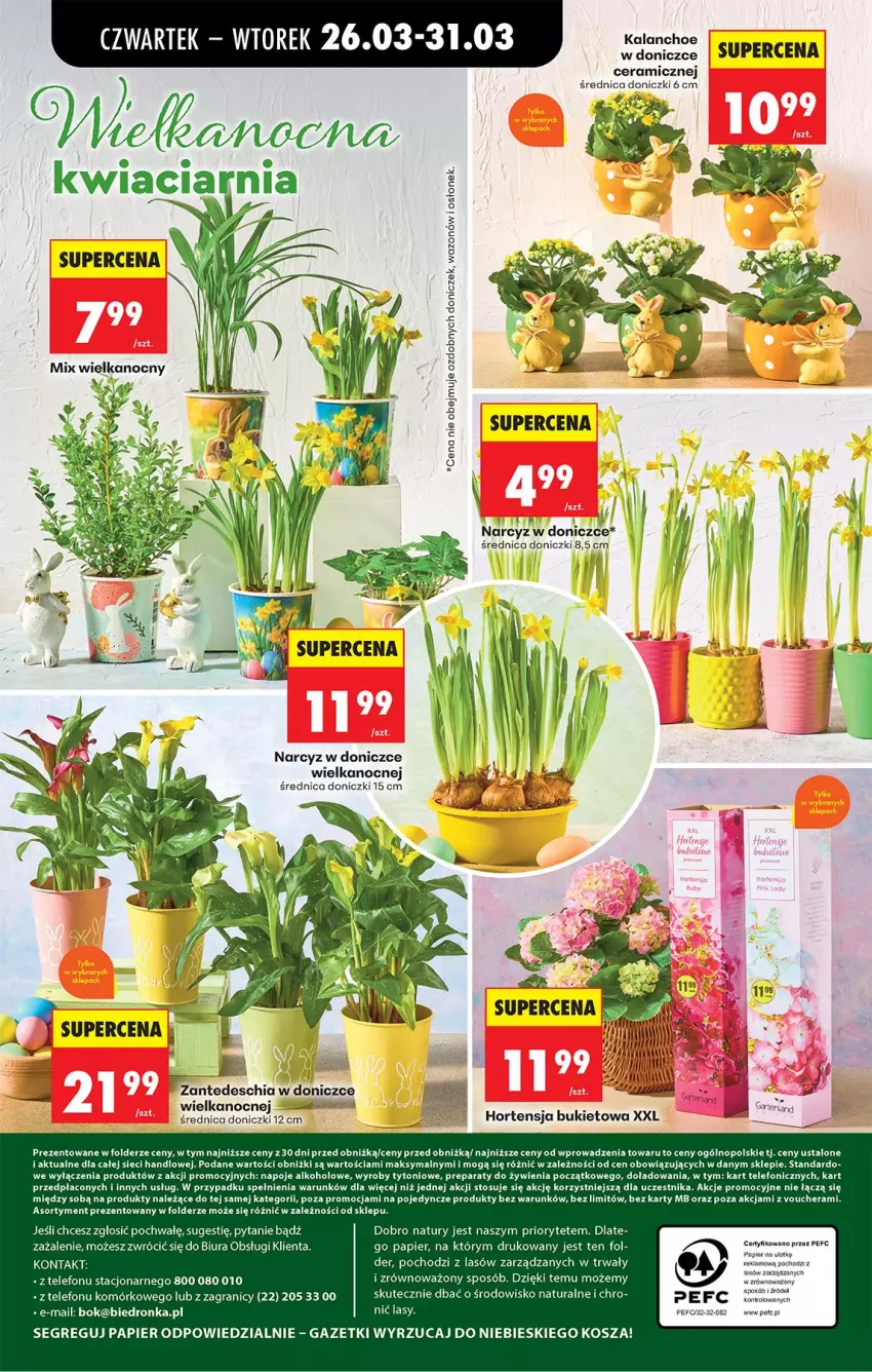 Gazetka promocyjna Biedronka - Od Czwartku - ważna 26.03 do 01.04.2026 - strona 84 - produkty: Bukiet, Chia, Fa, Gra, Kosz, Napoje, Narcyz, Papier, Telefon, Wazon