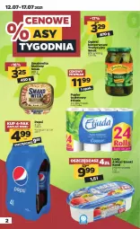 Gazetka promocyjna Netto - Gazetka spożywcza - Gazetka - ważna od 17.07 do 17.07.2021 - strona 2 - produkty: Ser, Smakowita, Papier, Ogórki konserwowe, Papier toaletowy, Lody, Pepsi, Rolki