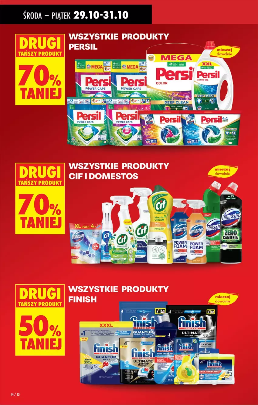 Gazetka promocyjna Biedronka - Od Środy - ważna 29.10 do 30.10.2025 - strona 16 - produkty: Cif, Domestos, Finish