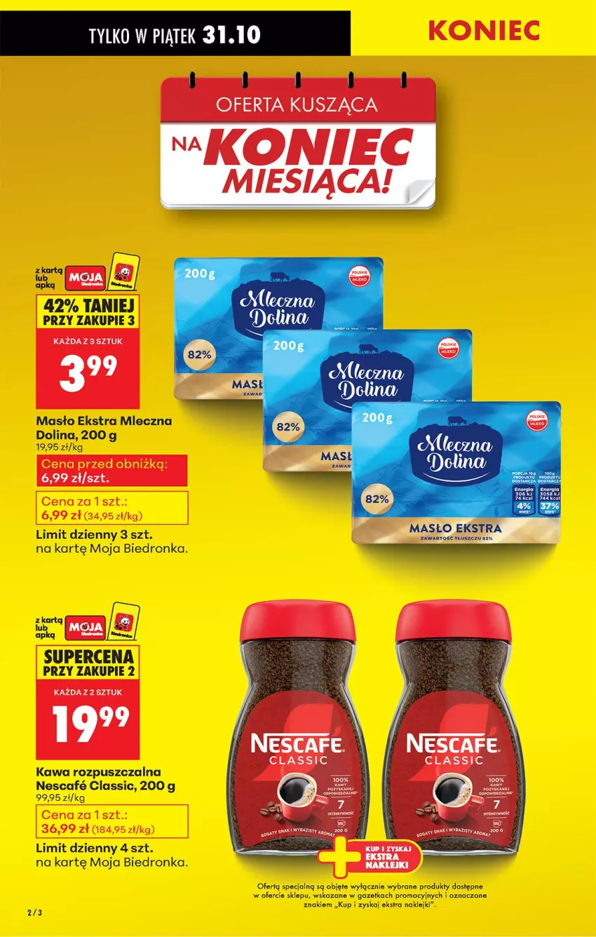 Gazetka promocyjna Biedronka - Od Środy - ważna 29.10 do 30.10.2025 - strona 4 - produkty: Kawa, Kawa rozpuszczalna, Klej, Masło