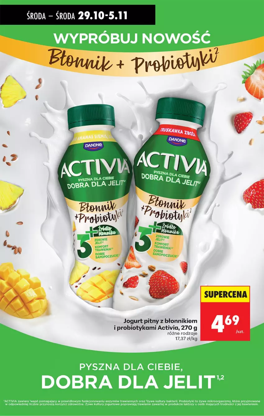 Gazetka promocyjna Biedronka - Od Środy - ważna 29.10 do 30.10.2025 - strona 52 - produkty: Activia, Jogurt, Jogurt pitny, Probiotyk