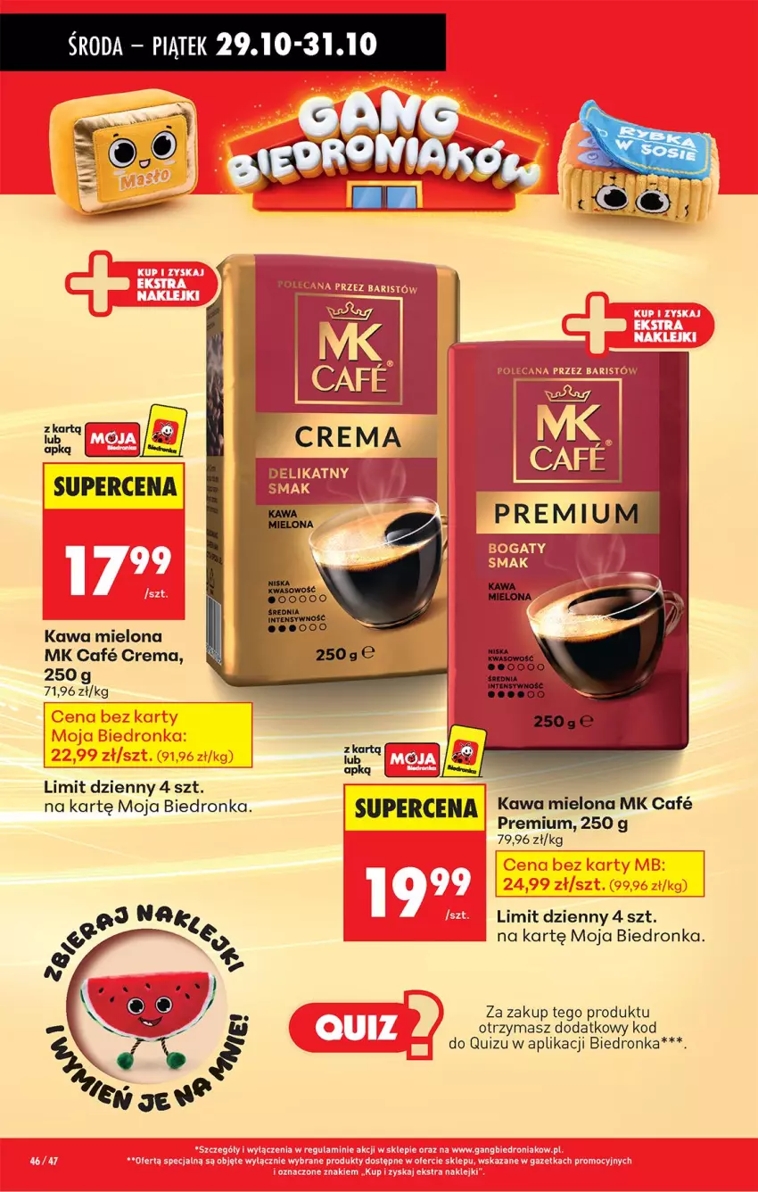 Gazetka promocyjna Biedronka - Od Środy - ważna 29.10 do 30.10.2025 - strona 58 - produkty: Fa, Kasia, Kawa, Kawa mielona, Quiz