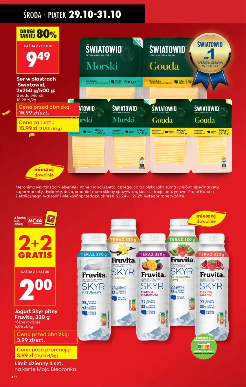 Gazetka promocyjna Biedronka - Od Środy - ważna 29.10 do 30.10.2025 - strona 6 - produkty: Fa, Gouda, Mango, Mleko, Ser, Tera
