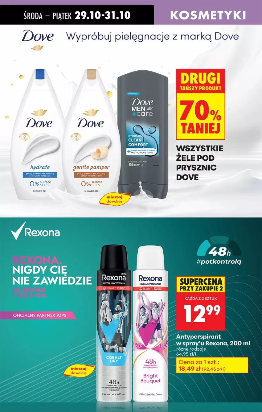 Gazetka promocyjna Biedronka - Od Środy - ważna 29.10 do 30.10.2025 - strona 75 - produkty: Antyperspirant, Dove, Fa, Rexona