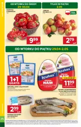 Gazetka promocyjna Stokrotka - Supermarket - Gazetka - ważna od 07.05 do 07.05.2025 - strona 2 - produkty: Krakus, Warzywa, Ser, Por, Gra, Pstrąg tęczowy, Papryka czerwona, Papryka, Szynka konserwowa, Sałat, Szynka, Pstrąg, Owoce, Grill, Gala, Mięso, Jabłka