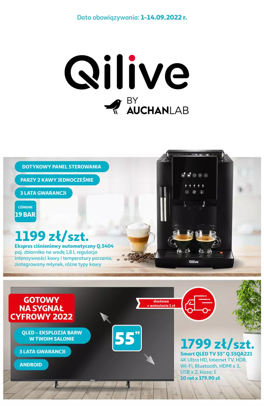 Gazetka promocyjna Auchan - Qilive Hipermarkety - ważna 01.09 do 30.09.2022 - strona 1