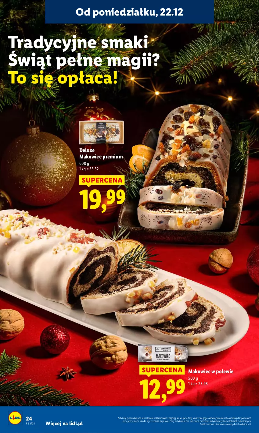 Gazetka promocyjna Lidl - GAZETKA - ważna 22.12 do 23.12.2025 - strona 26 - produkty: Makowiec
