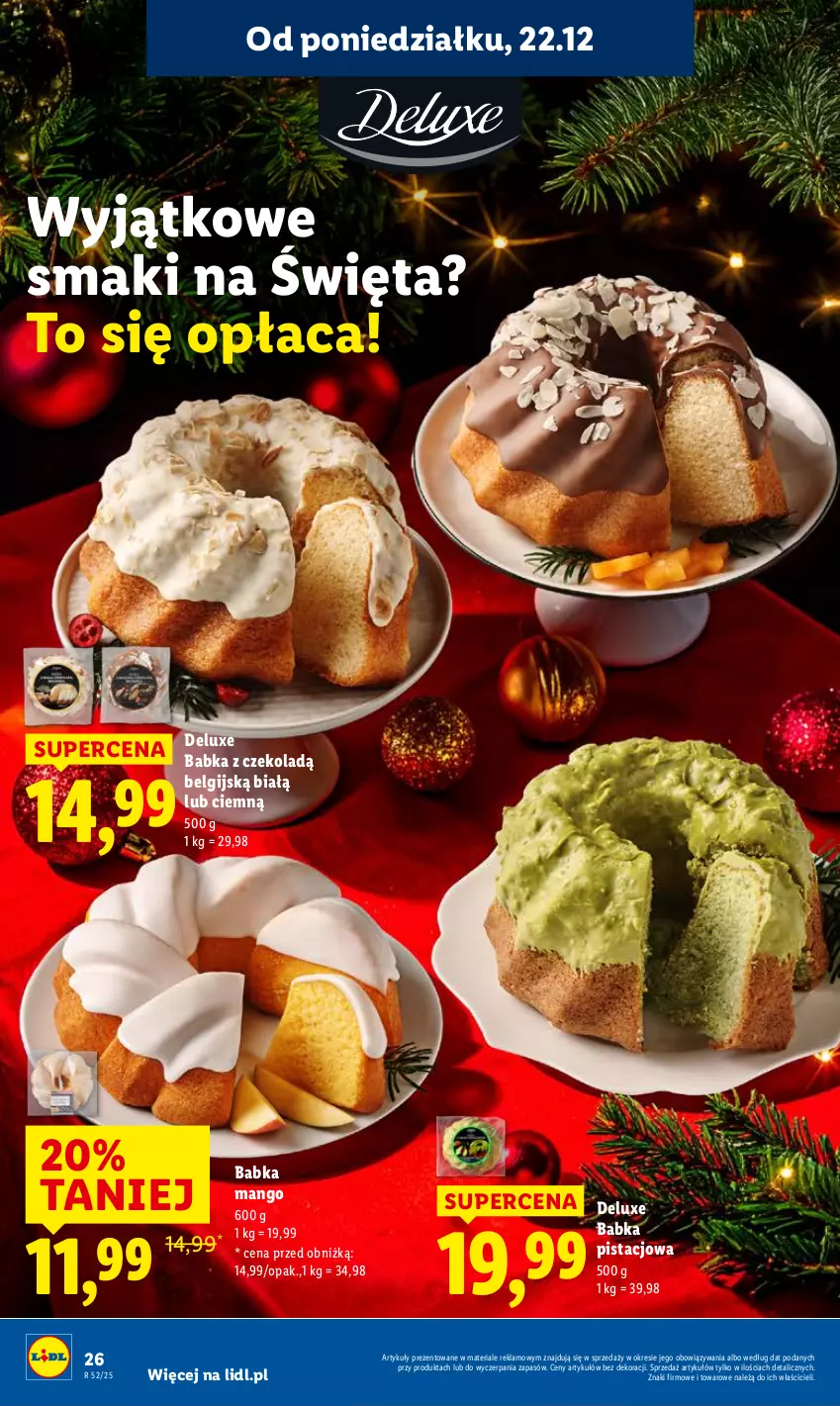 Gazetka promocyjna Lidl - GAZETKA - ważna 22.12 do 23.12.2025 - strona 28 - produkty: Babka, LG, Mango