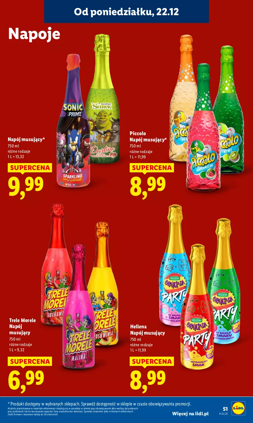 Gazetka promocyjna Lidl - GAZETKA - ważna 22.12 do 23.12.2025 - strona 53 - produkty: Hellena, Mus, Napój, Napój musujący, Napoje
