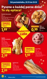 Gazetka promocyjna Lidl - GAZETKA - Gazetka - ważna od 23.12 do 23.12.2025 - strona 30 - produkty: Piec, Pasztecik z pieczarkami, Por, Bagietka, Pieczarka, Donut