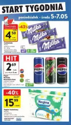 Gazetka promocyjna Intermarche - Gazetka - ważna od 07.05 do 07.05.2025 - strona 3 - produkty: Rum, Gin, Papier, Mirinda, Papier toaletowy, Pepsi, Rolki, Czekolada, Milka
