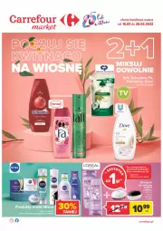 Gazetka promocyjna Carrefour - Gazetka Poczuj się kwitnąco na wiosnę - Gazetka - ważna od 26.03 do 26.03.2022 - strona 1 - produkty: Palmolive, Body, Colgate, Nivea, LG