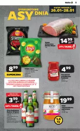 Gazetka promocyjna Netto - Artykuły spożywcze - Gazetka - ważna od 31.01 do 31.01.2024 - strona 5 - produkty: Piwa, Piwo, Koncentrat pomidorowy, Ser, Gin, Gra, Papryka, Chipsy, Schab wieprzowy, Miód, Limonka, Pudliszki, Lay’s, Nektar