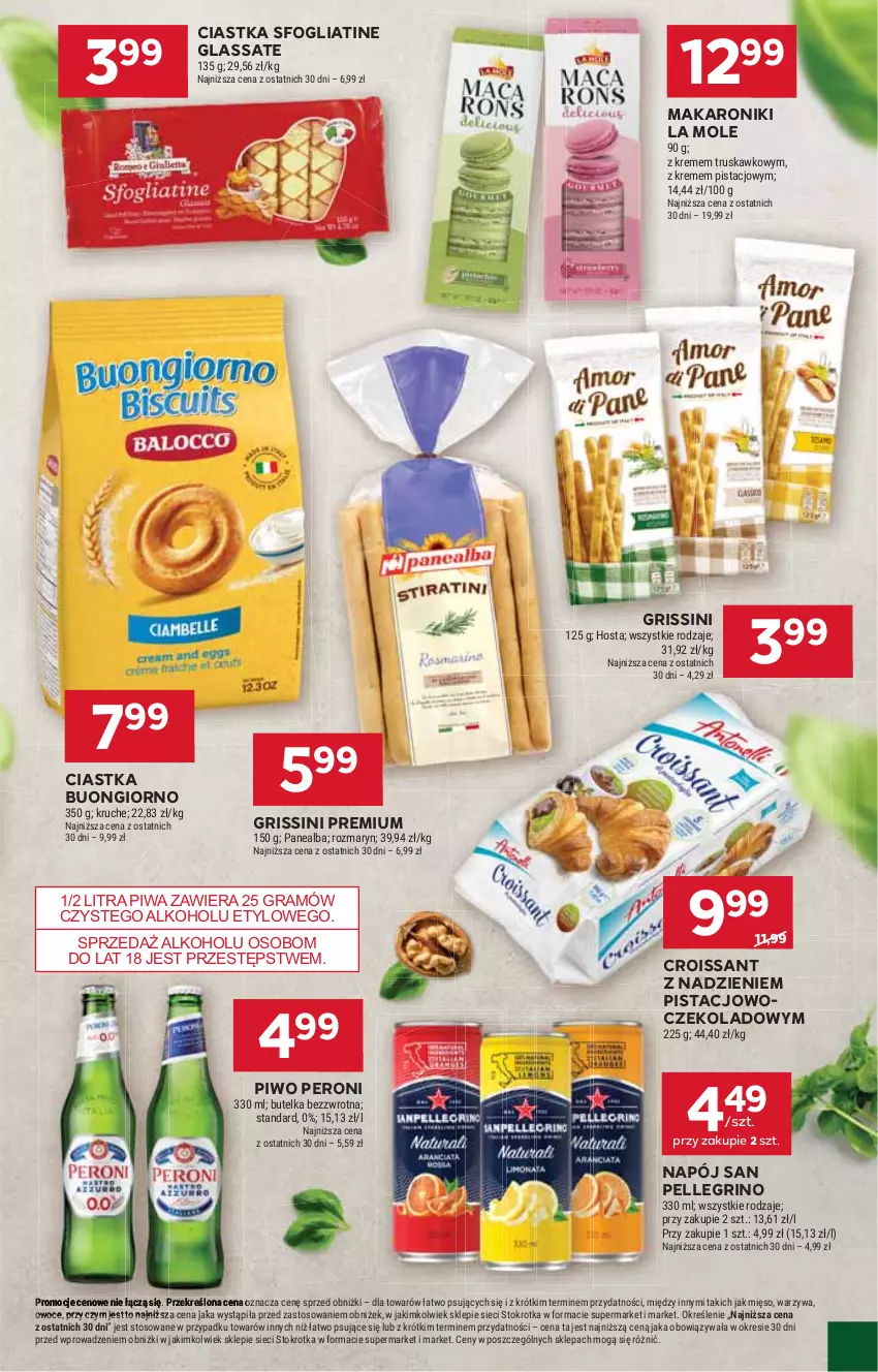 Gazetka promocyjna Stokrotka - Market - ważna 10.07 do 16.07.2025 - strona 15 - produkty: Ciastka, Croissant, Gra, Grissini, Makaron, Mięso, Napój, Owoce, Piwa, Piwo, Warzywa