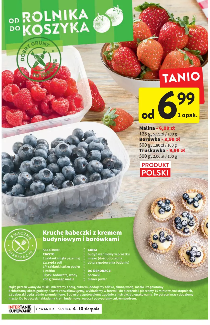 Gazetka promocyjna Intermarche - ważna 04.08 do 10.08.2022 - strona 12 - produkty: Borówka