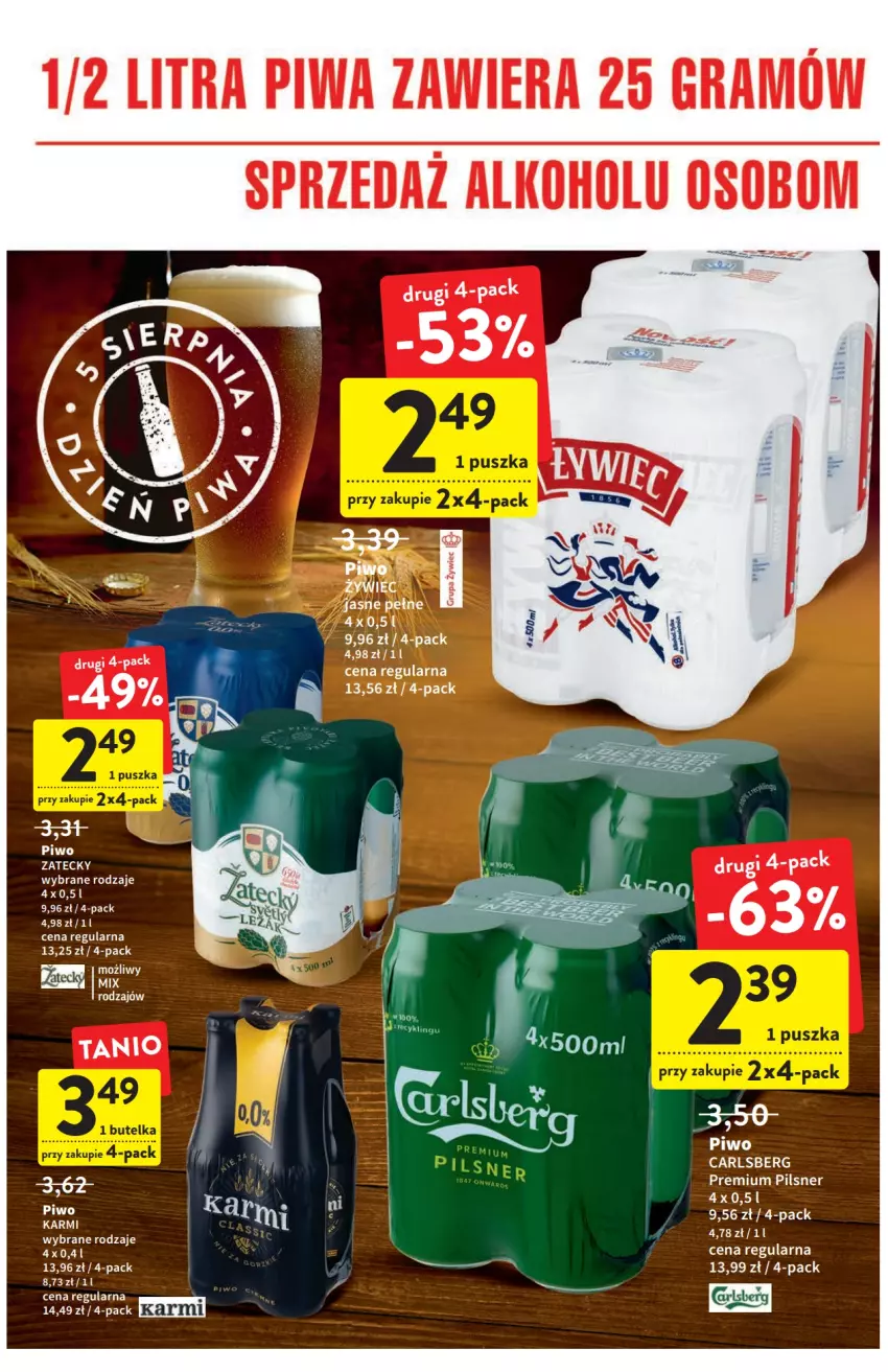 Gazetka promocyjna Intermarche - ważna 04.08 do 10.08.2022 - strona 28 - produkty: Carlsberg, Gra, Piwa, Piwo