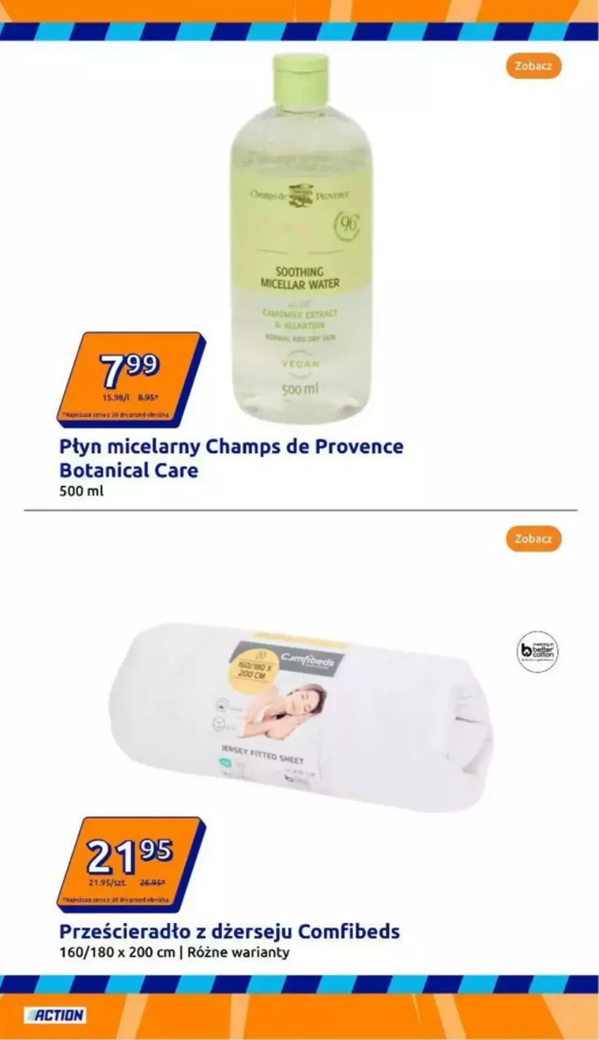 Gazetka promocyjna Action - ważna 21.05 do 27.05.2025 - strona 14 - produkty: Płyn micelarny, Prześcieradło