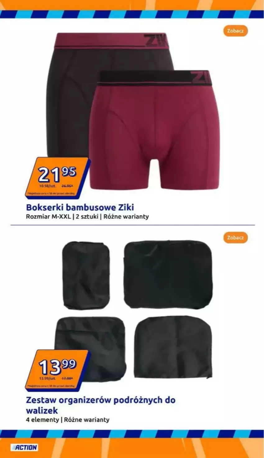 Gazetka promocyjna Action - ważna 21.05 do 27.05.2025 - strona 5 - produkty: Bokserki, Organizer, Por, Ser