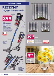 Gazetka promocyjna Aldi - Od Środy i Soboty - Gazetka - ważna od 13.03 do 13.03.2021 - strona 8 - produkty: Odkurzacz, Sok, Por, Szczotka, Firana, Bukiet