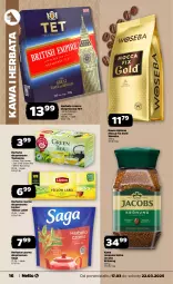 Gazetka promocyjna Netto - Od Poniedziałku - Gazetka - ważna od 22.03 do 22.03.2025 - strona 16 - produkty: Kawa rozpuszczalna, Brit, Saga, Kawa mielona, Kawa, Herbata czarna, Jacobs Krönung, Lipton, Teekanne, Mocca Fix Gold, Jacobs, Woseba, Herbata