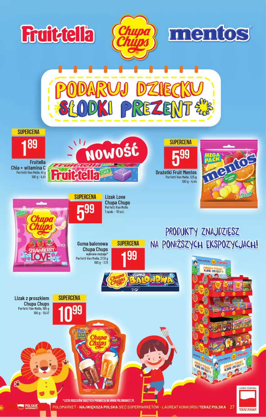 Gazetka promocyjna PoloMarket - Gazetka promocyjna  r - ważna 26.05 do 01.06.2021 - strona 27 - produkty: Chia, Chupa Chups, Laur, Mentos, Tera