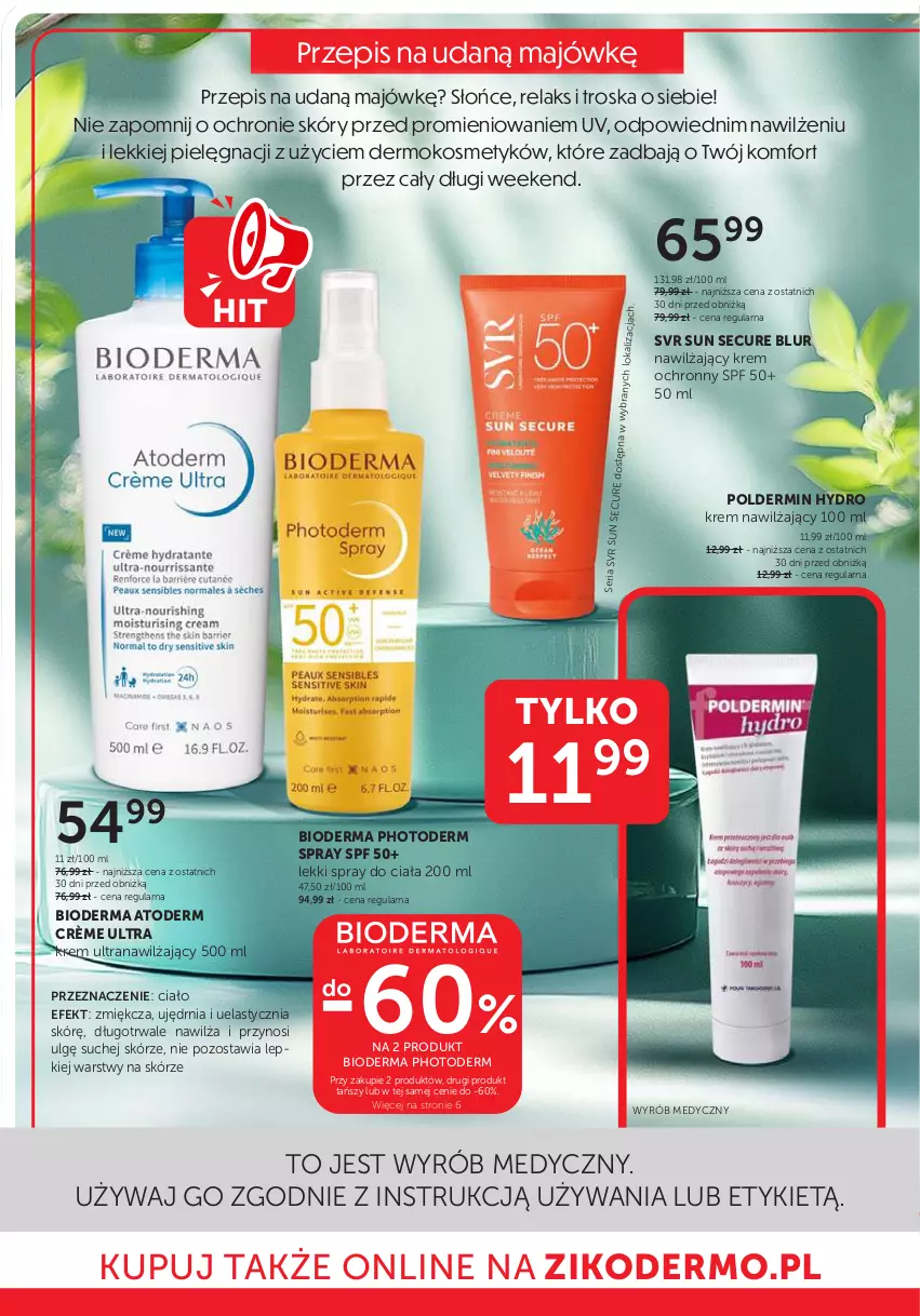 Gazetka promocyjna Ziko - Gazetka Ziko Dermo - ważna 30.04 do 14.05.2025 - strona 8 - produkty: Atoderm, Bioderma, Krem nawilżający, LG, Ser, SVR, Tran