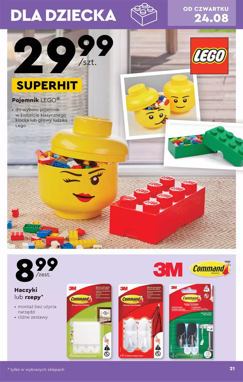 Gazetka promocyjna Biedronka - ważna 21.08 do 02.09.2023 - strona 21 - produkty: LEGO, Pojemnik