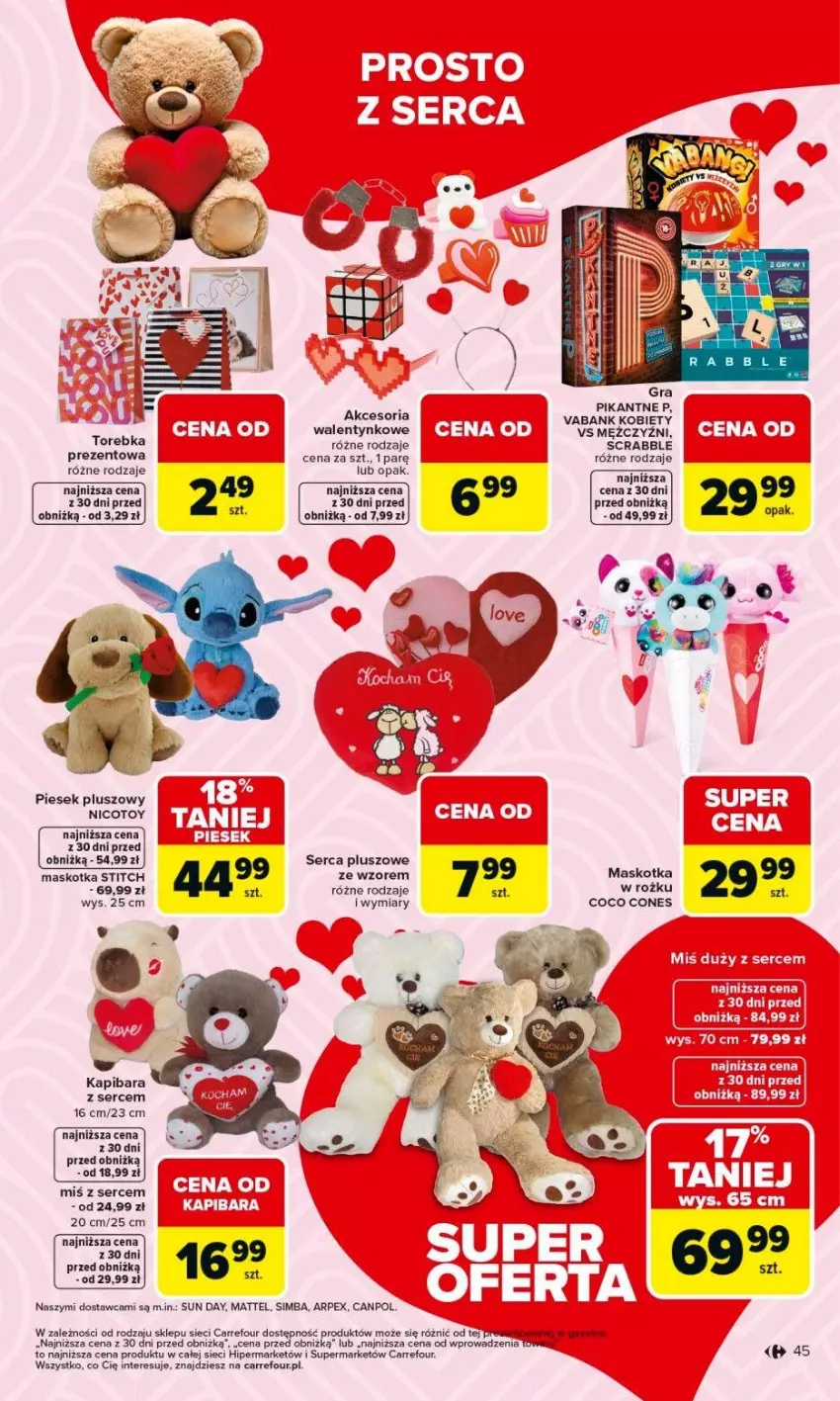 Gazetka promocyjna Carrefour - Gazetka Carrefour, Market od poniedziałku! - ważna 09.02 do 14.02.2026 - strona 47 - produkty: Fa, Gra, Mattel, Scrabble, Ser, Torebka