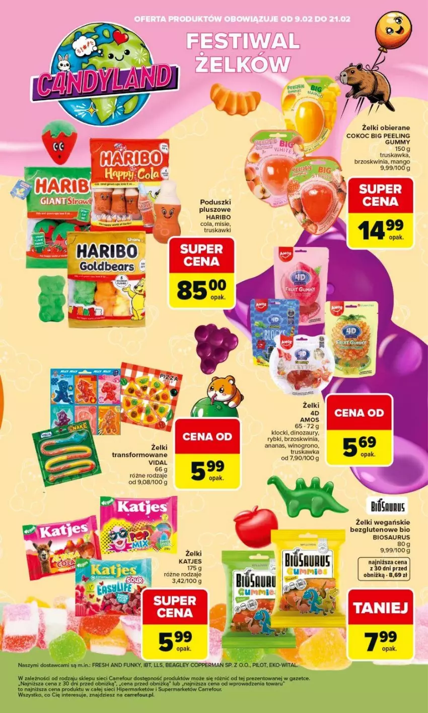 Gazetka promocyjna Carrefour - Gazetka Carrefour, Market od poniedziałku! - ważna 09.02 do 14.02.2026 - strona 52 - produkty: Ananas, Dinozaur, Haribo, Klocki, Koc, Mango, Peeling, Tran, Truskawki, Wino