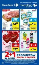 Gazetka promocyjna Carrefour - Gazetka Carrefour, Market od poniedziałku! - Gazetka - ważna od 14.02 do 14.02.2026 - strona 1 - produkty: Serek puszysty, Domestos, Ser, Cif, Praliny, Karkówka wieprzowa, Serek, Almette, Lindt, Fa