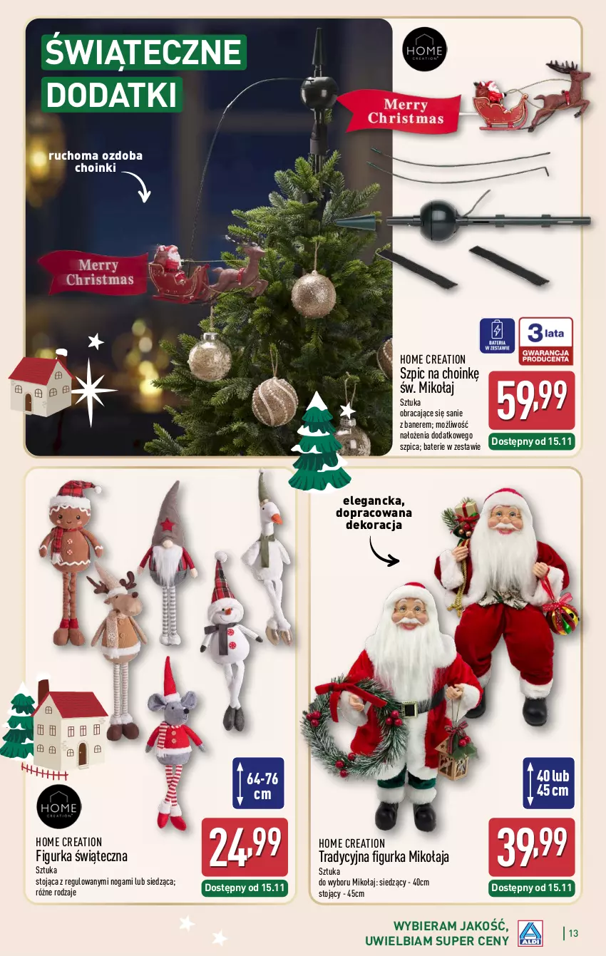 Gazetka promocyjna Aldi - Katalog prezentowy - ważna 03.11 do 23.12.2025 - strona 13 - produkty: Ozdoba, Szpic