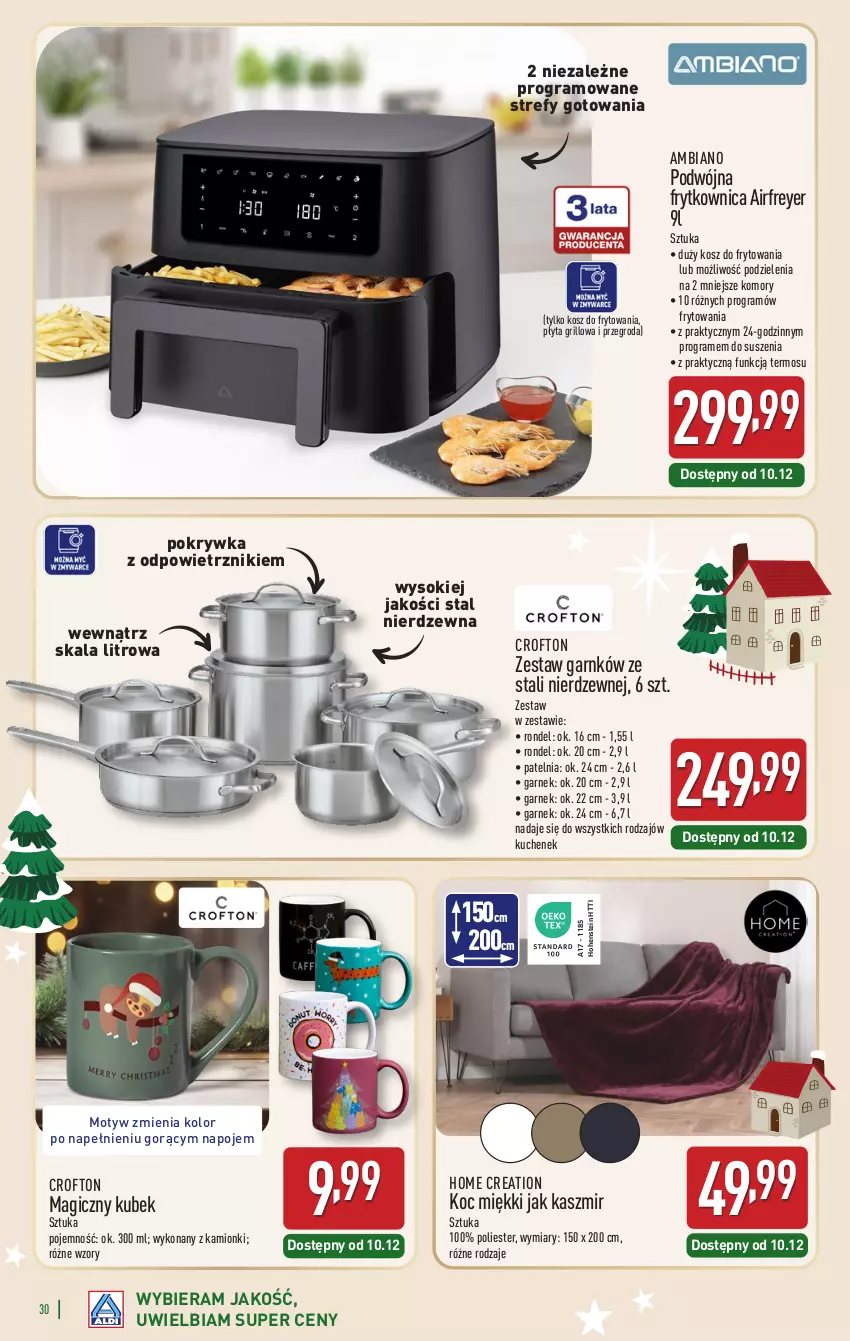 Gazetka promocyjna Aldi - Katalog prezentowy - ważna 03.11 do 23.12.2025 - strona 30 - produkty: Garnek, Gra, Grill, Koc, Kosz, Kubek, Napoje, Patelnia, Płyta, Rondel, Sok, Termos