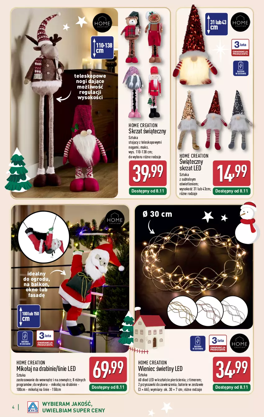 Gazetka promocyjna Aldi - Katalog prezentowy - ważna 03.11 do 23.12.2025 - strona 4 - produkty: Fa, Gra, Okno, Skrzat, Sok, Teleskop, Wieniec
