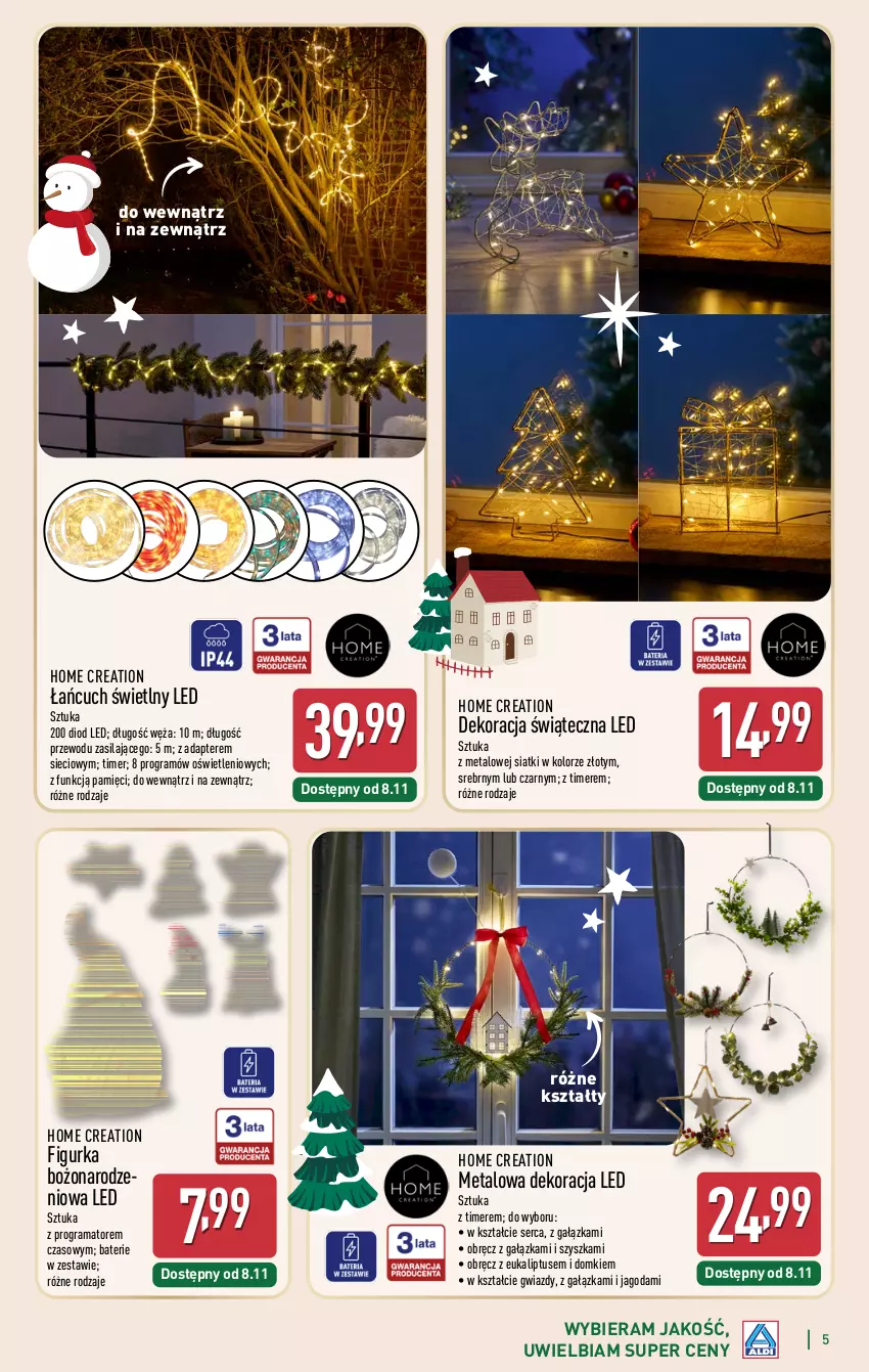 Gazetka promocyjna Aldi - Katalog prezentowy - ważna 03.11 do 23.12.2025 - strona 5 - produkty: Dekoracja LED, Dekoracja świąteczna, Gra, Rama, Ser