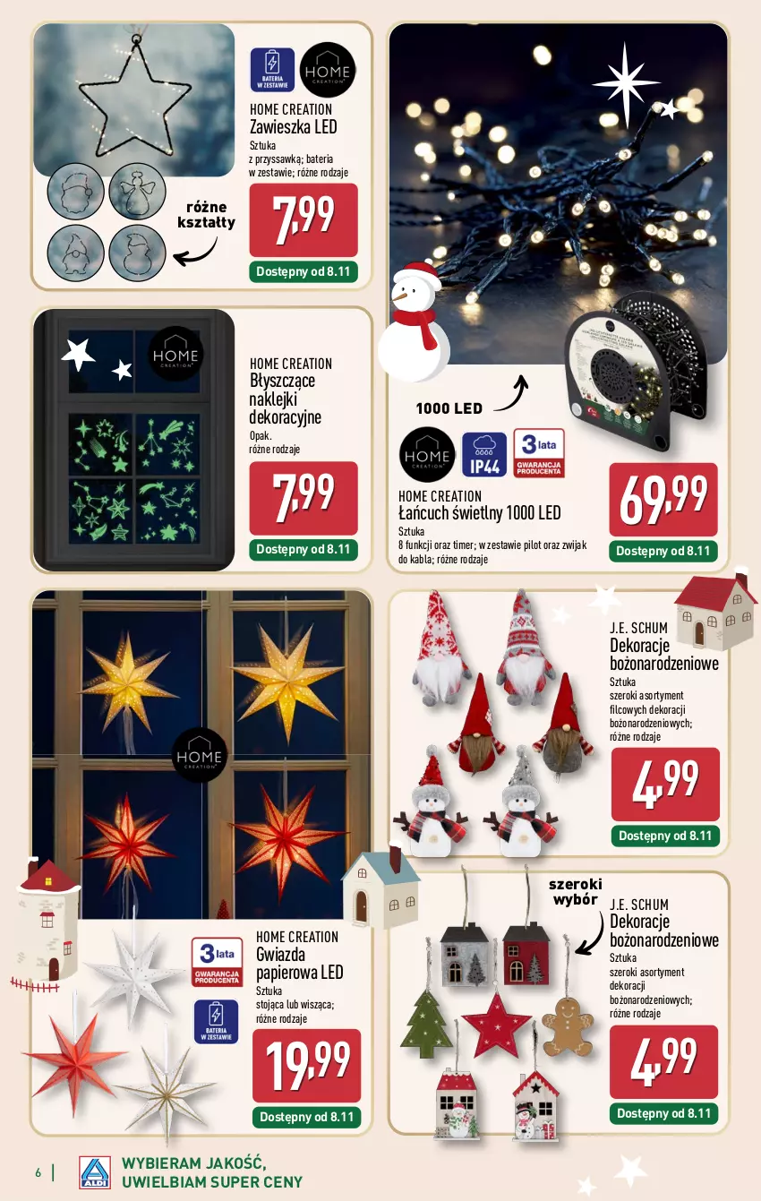 Gazetka promocyjna Aldi - Katalog prezentowy - ważna 03.11 do 23.12.2025 - strona 6 - produkty: Bateria, Gwiazda, Klej, Papier