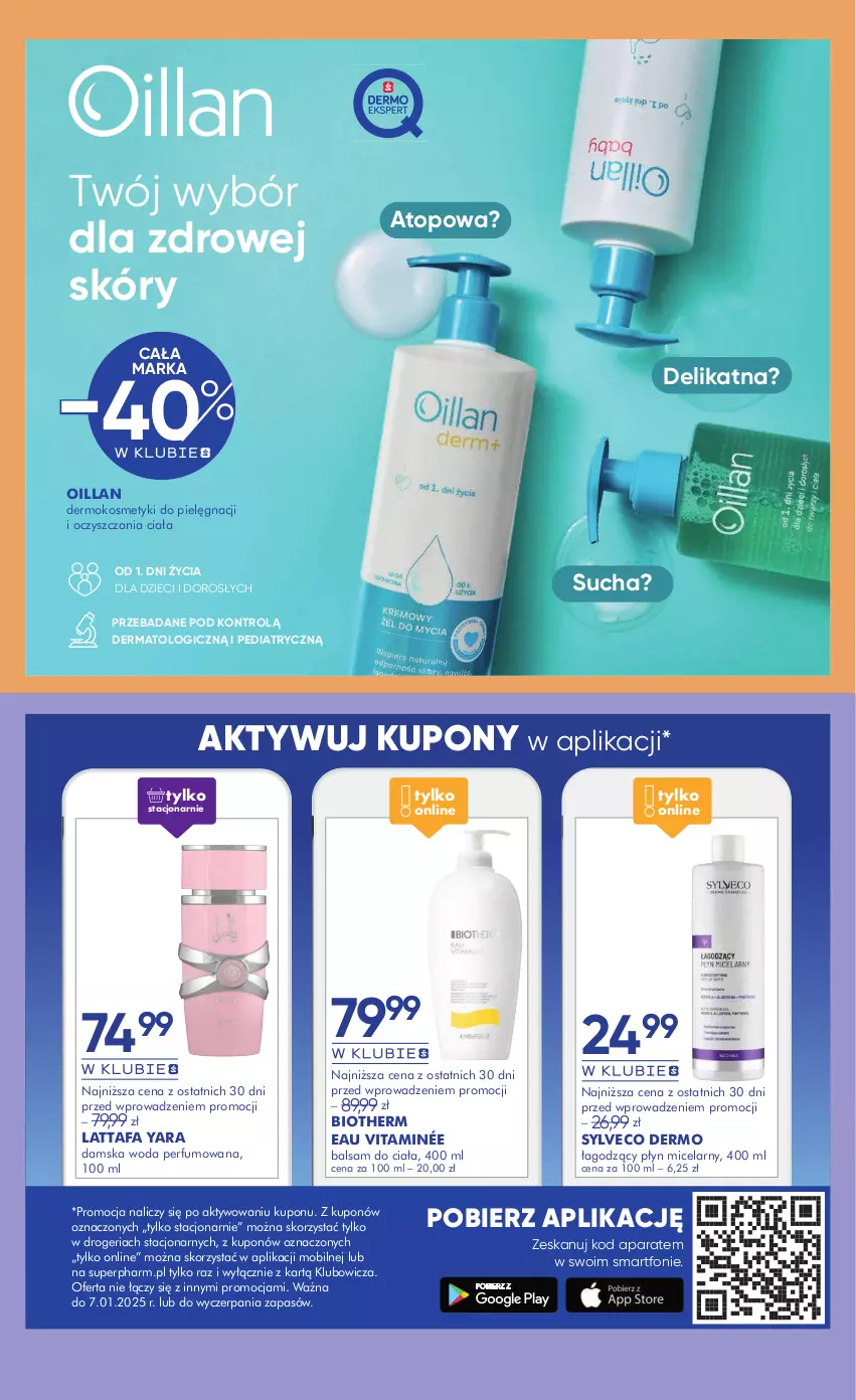 Gazetka promocyjna Super Pharm - ważna 27.12.2024 do 07.01.2025 - strona 15 - produkty: Balsam do ciała, Dzieci, Fa, Kosmetyki do pielęgnacji, Mobil, Oillan, Perfum, Płyn micelarny, Smartfon, Top, Woda, Woda perfumowana