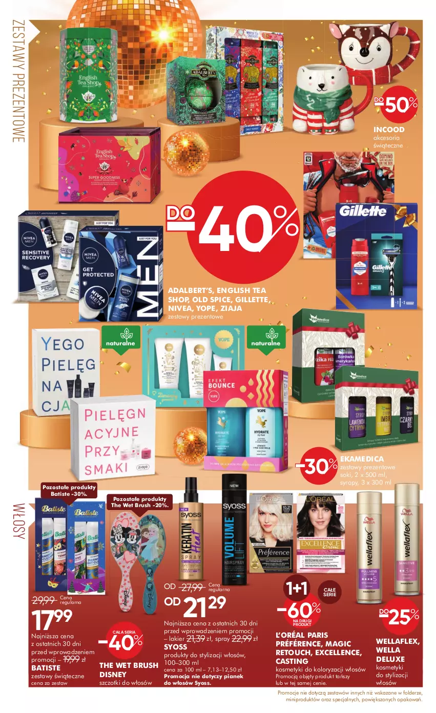 Gazetka promocyjna Super Pharm - ważna 27.12.2024 do 07.01.2025 - strona 4 - produkty: Batiste, Disney, Gillette, L’Oréal, Lakier, Nivea, Old Spice, Ser, Sok, Syoss, Syrop, Syropy, Wella, Wellaflex, Yope, Ziaja