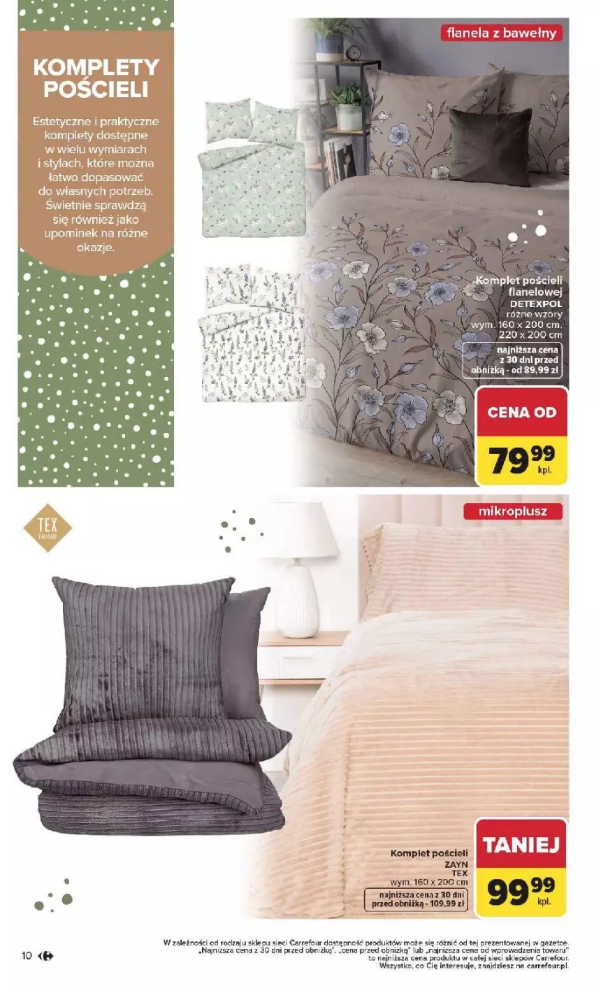 Gazetka promocyjna Carrefour - Gazetka Dom dla Twojej wygody - ważna 12.01 do 31.01.2026 - strona 10 - produkty: Komplet pościeli, Pościel