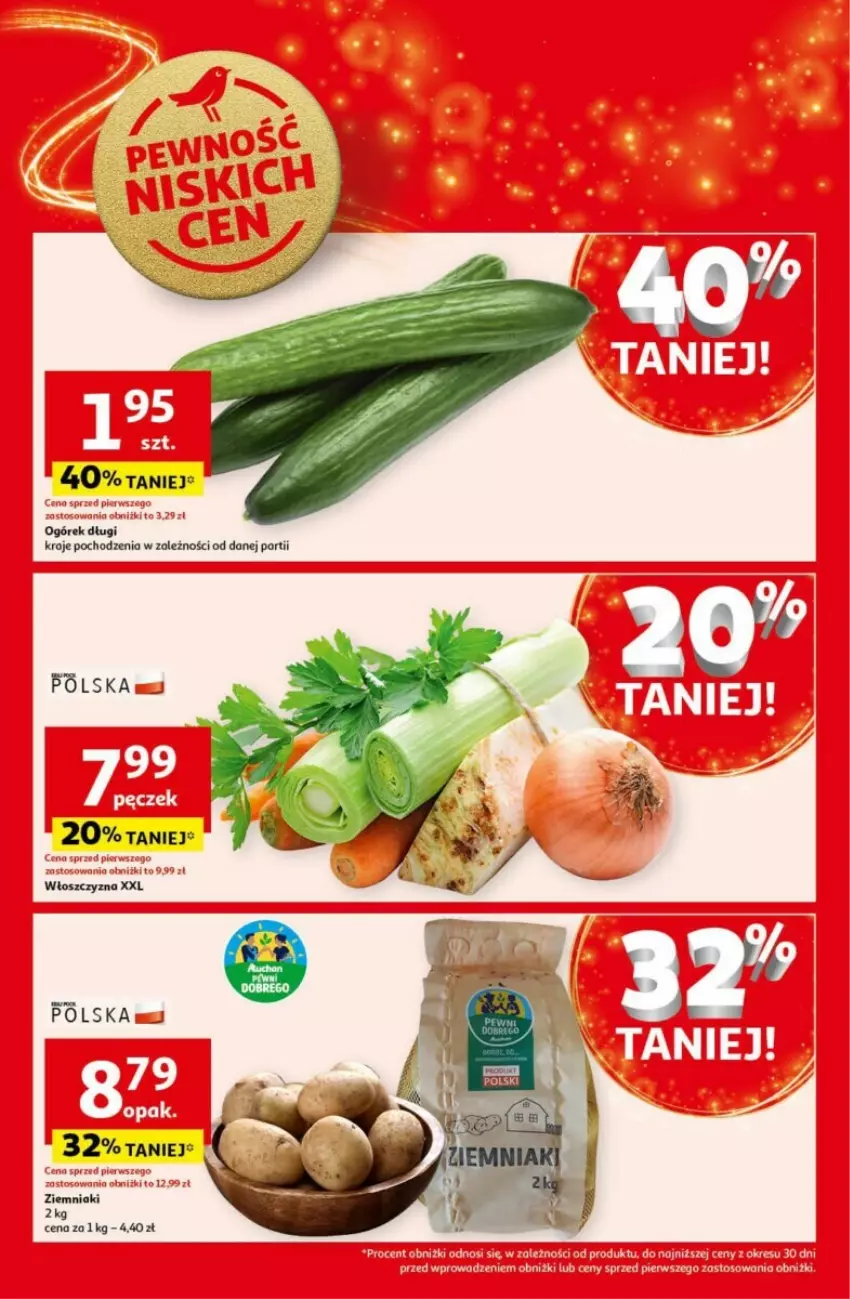 Gazetka promocyjna Auchan - ważna 12.12 do 18.12.2024 - strona 5 - produkty: Ogórek, Ziemniaki