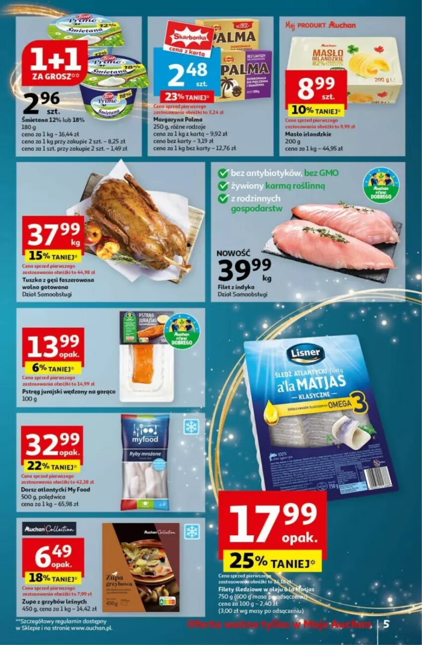 Gazetka promocyjna Auchan - ważna 12.12 do 18.12.2024 - strona 8 - produkty: Dorsz, Margaryna, Masło, Palma, Polędwica, Zupa