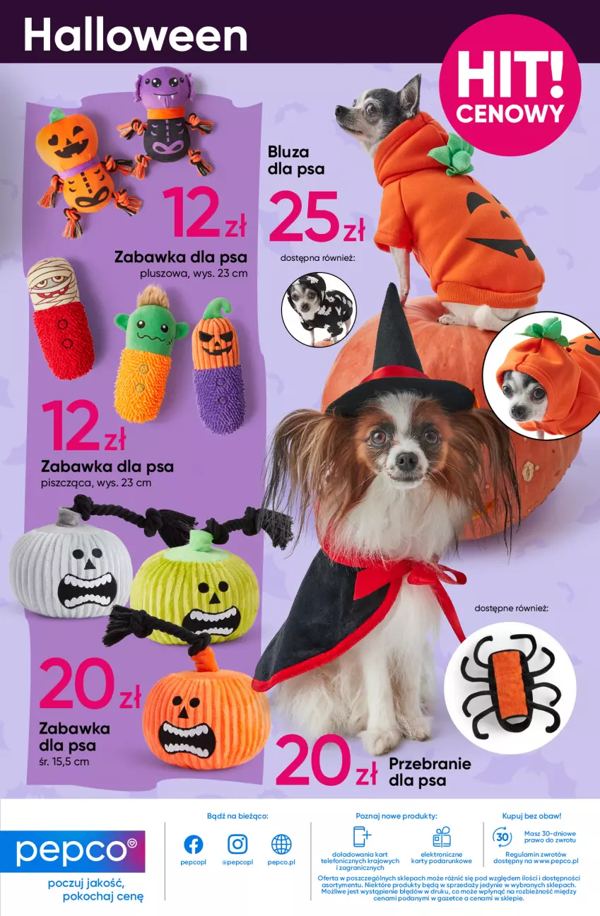 Gazetka promocyjna Pepco - Halloween - ważna 10.10 do 23.10.2024 - strona 15 - produkty: Gra, Koc, Przebranie, Telefon, Zabawka