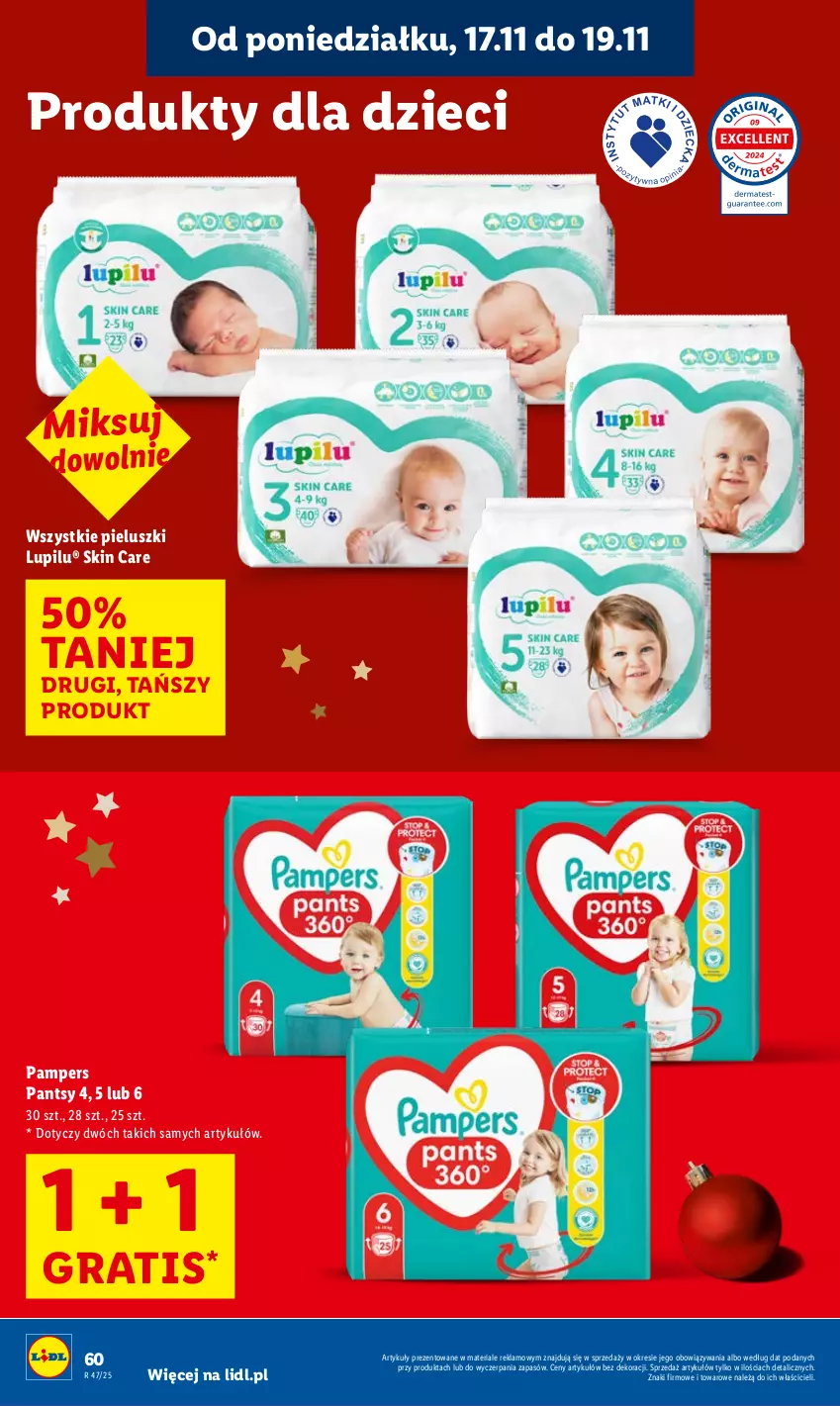 Gazetka promocyjna Lidl - GAZETKA - ważna 17.11 do 19.11.2025 - strona 60 - produkty: Dzieci, Gra, Pampers