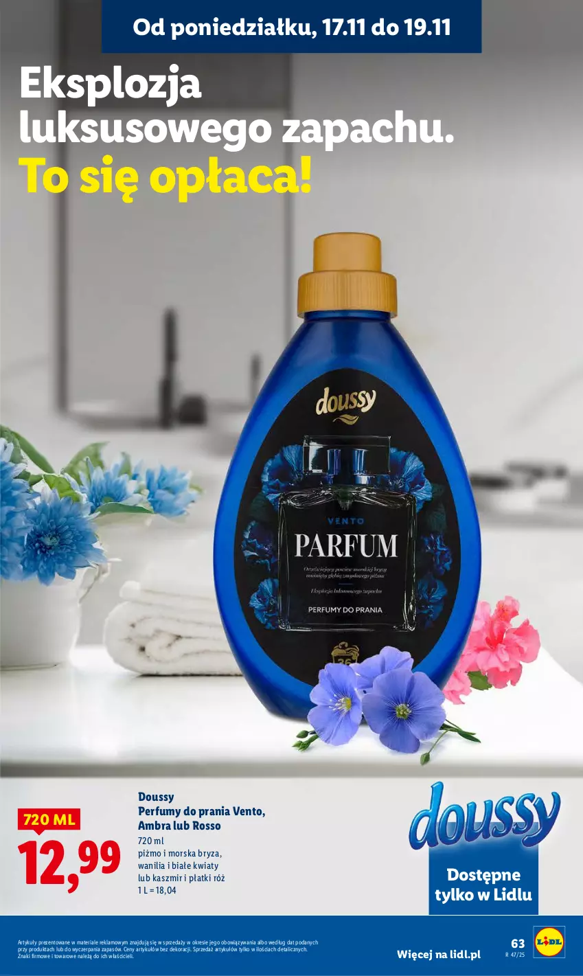 Gazetka promocyjna Lidl - GAZETKA - ważna 17.11 do 19.11.2025 - strona 63 - produkty: Bryza, Perfum