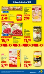 Gazetka promocyjna Lidl - GAZETKA - Gazetka - ważna od 19.11 do 19.11.2025 - strona 21 - produkty: Majonez, Makaron, Ciasto francuskie, Oliwki zielone, Oliwki, Kuchnia, Truskawki, Winiary, Stek, Wazon, Maliny, Mąka, Owoce, Mąka tortowa