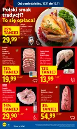 Gazetka promocyjna Lidl - GAZETKA - Gazetka - ważna od 19.11 do 19.11.2025 - strona 32 - produkty: Perliczka, Królik, Tusz, Wołowina, Schab bez kości