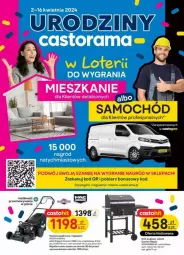 Gazetka promocyjna Castorama - Gazetka - ważna od 16.04 do 16.04.2024 - strona 1 - produkty: Kosiarka spalinowa z napędem, Kosz, Wózek, Grill, Kosiarka
