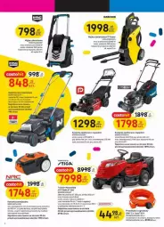 Gazetka promocyjna Castorama - Gazetka - ważna od 16.04 do 16.04.2024 - strona 11 - produkty: Top, Kosiarka spalinowa z napędem, Kosz, Warka, Kosiarka, Smartfon, Traktor, Myjka ciśnieniowa, Akumulator