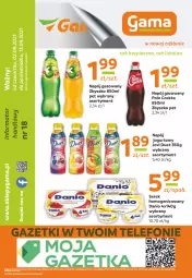 Gazetka promocyjna Gama - Gazetka Gama - Gazetka - ważna od 13.09 do 13.09.2021 - strona 12 - produkty: Piec, Ser, Telefon, Jogurt, Napój jogurtowy, Serek homogenizowany, Serek, Napój gazowany, Danio, Napój