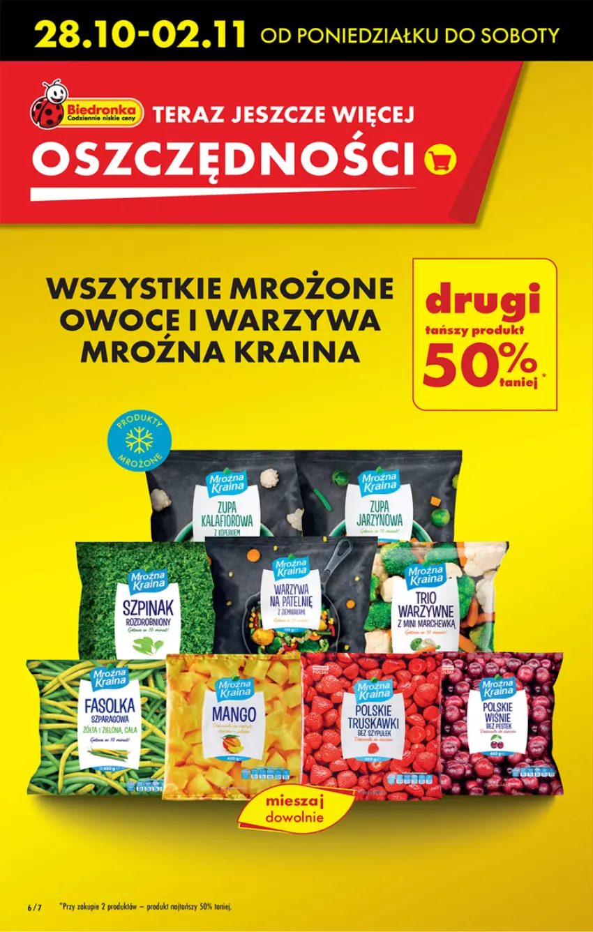 Gazetka promocyjna Biedronka - Od Poniedziałku - ważna 28.10 do 02.11.2024 - strona 8 - produkty: Mrożone owoce i warzywa, Owoce, Tera, Warzywa