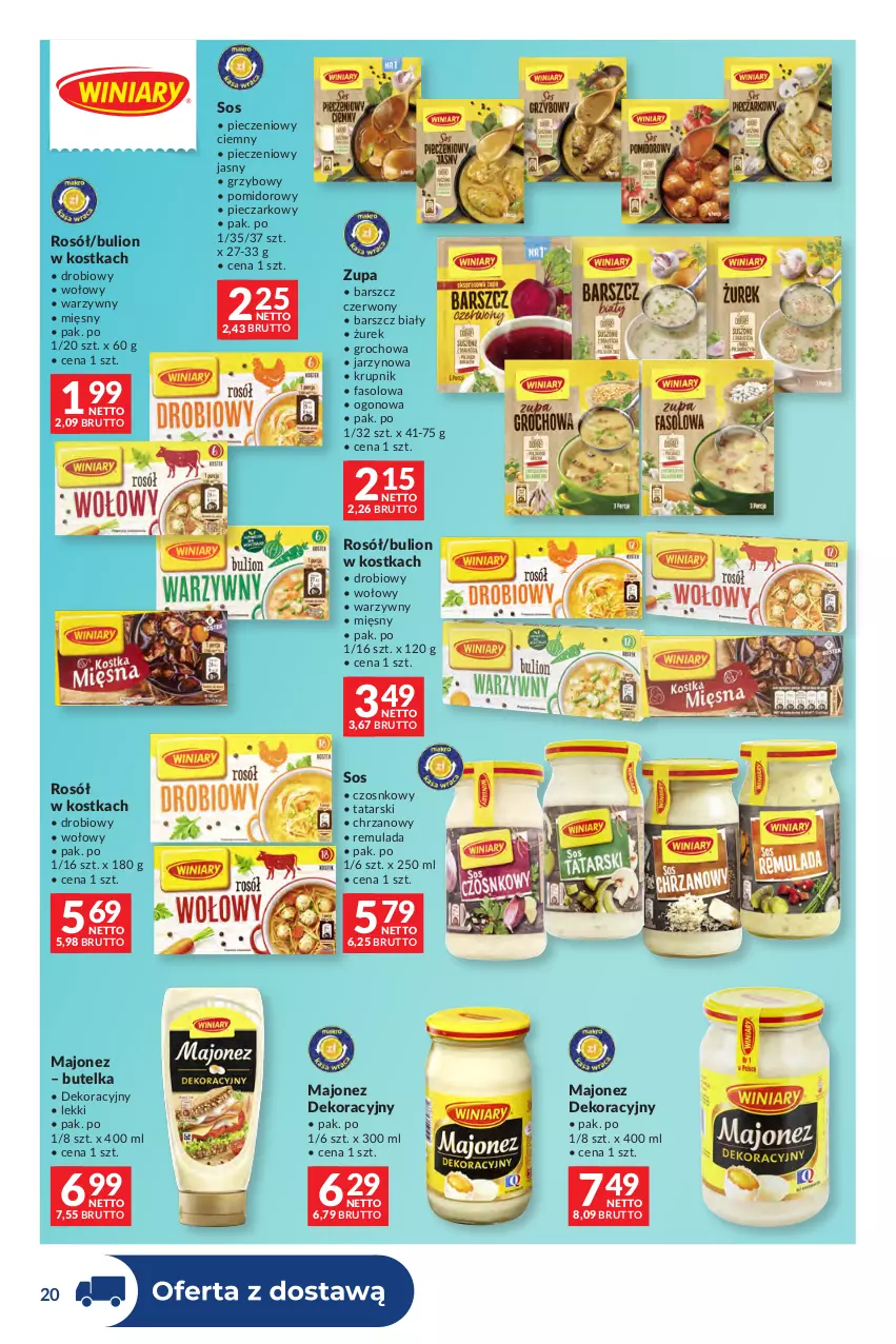 Gazetka promocyjna Makro - Dystrybucja do sklepów - ważna 29.09 do 26.10.2026 - strona 20 - produkty: Bulion, Chrzan, Fa, Groch, Krupnik, Lion, Majonez, Piec, Rosół, Sos, Zupa